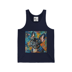 French Bulldog Fine Art Unisex Jersey Tank Top - Stylish & Comfortable