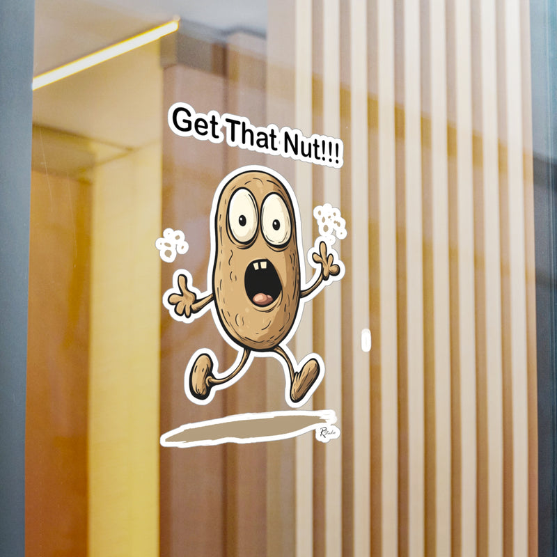 Naughty Nibbles Funny Adult Humor Peanut Vinyl Kiss-Cut Decals - Durable & Removable