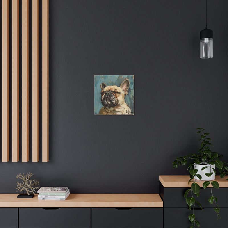 Colorful Fine Art French Bulldog Canvas Print - Multicolored Home Decor