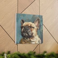Colorful Fine Art French Bulldog Canvas Print - Multicolored Home Decor