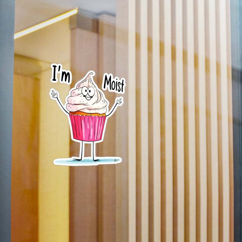 Naughty Nibbles Funny Adult Humor Cup Cake Vinyl Kiss-Cut Decals - Durable & Removable