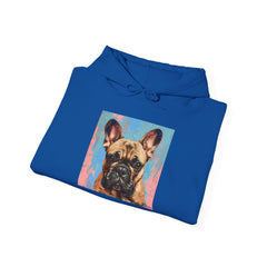 Fine Art Inspired French Bulldog Unisex Heavy Blend™ Hooded Sweatshirt