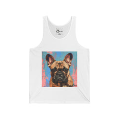 French Bulldog Fine Art Unisex Jersey Tank Top - Stylish & Comfortable