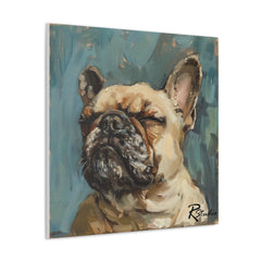 Colorful Fine Art French Bulldog Canvas Print - Multicolored Home Decor