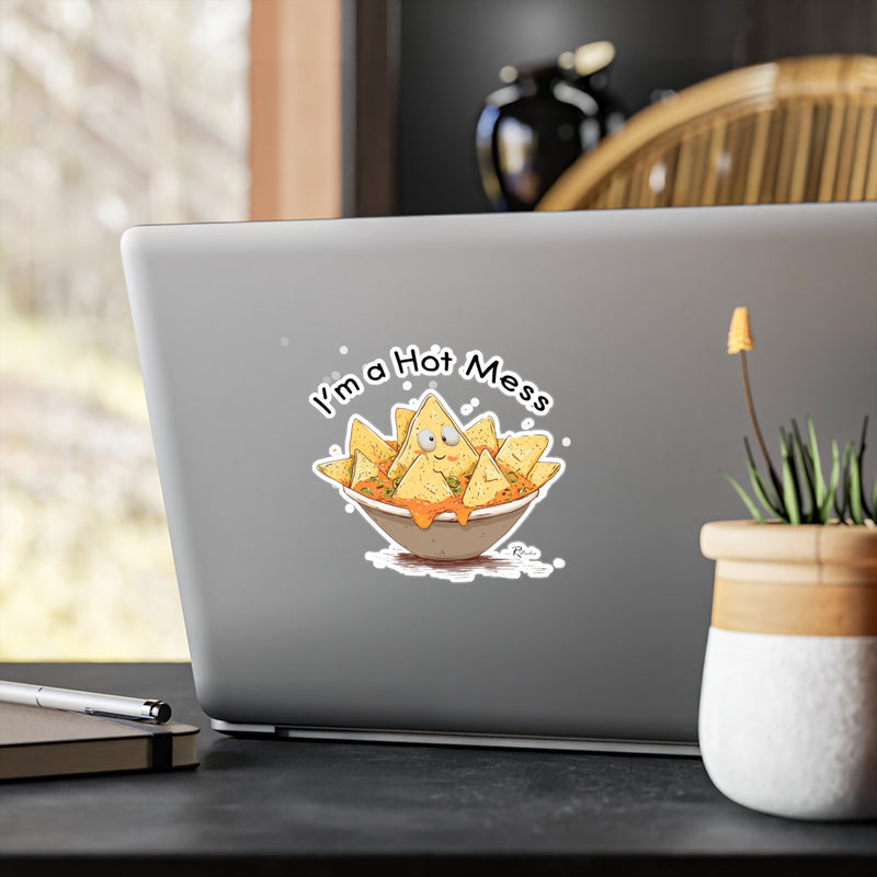 Naughty Nibbles Funny Adult Humor Nachos Vinyl Kiss-Cut Decals - Durable & Removable