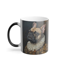 11oz Color Morphing Mug - Fine Art Multi-Colored French Bulldog Design