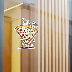 Naughty Nibbles Funny Adult Humor Pizza Vinyl Kiss-Cut Decals - Durable & Removable