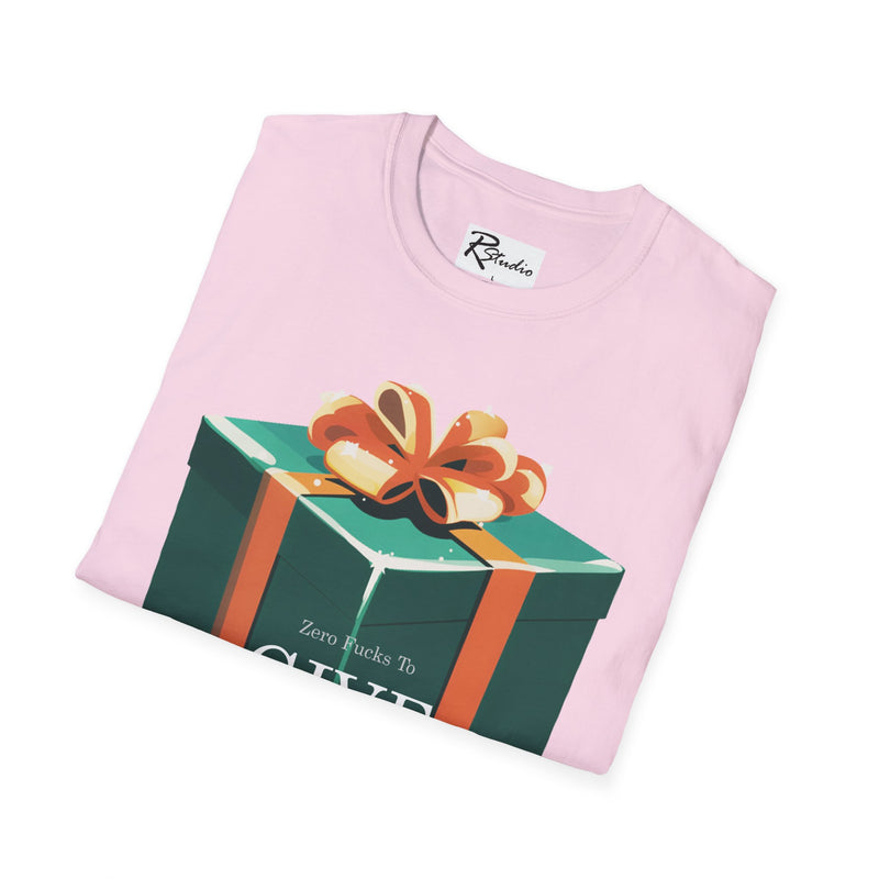 "Zero f-*&s to GIVE" Green Box Unisex Softstyle T-Shirt