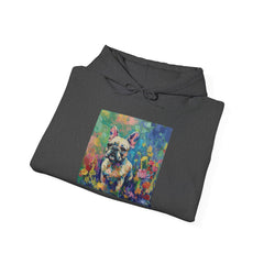 Fine Art Inspired French Bulldog Unisex Heavy Blend™ Hooded Sweatshirt