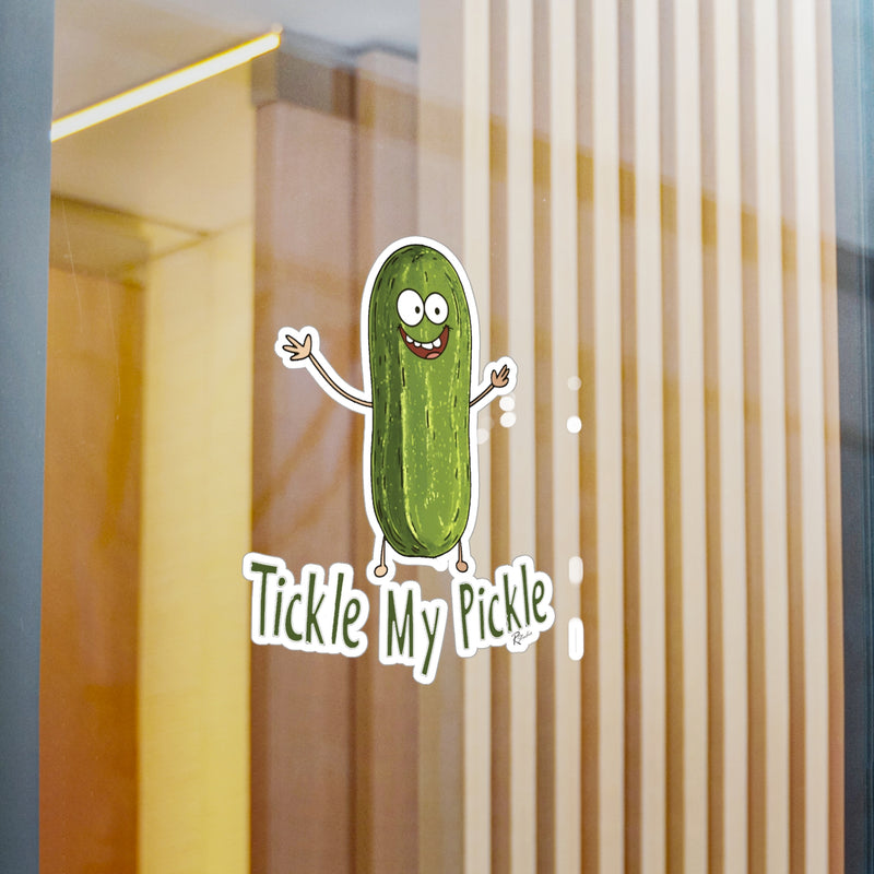 Naughty Nibbles Funny Adult Humor Pickle Vinyl Kiss-Cut Decals - Durable & Removable