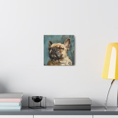 Colorful Fine Art French Bulldog Canvas Print - Multicolored Home Decor