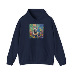 Fine Art Inspired French Bulldog Unisex Heavy Blend™ Hooded Sweatshirt