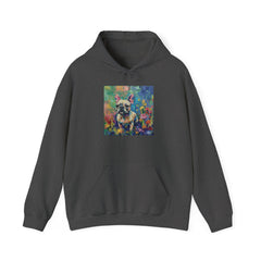 Fine Art Inspired French Bulldog Unisex Heavy Blend™ Hooded Sweatshirt