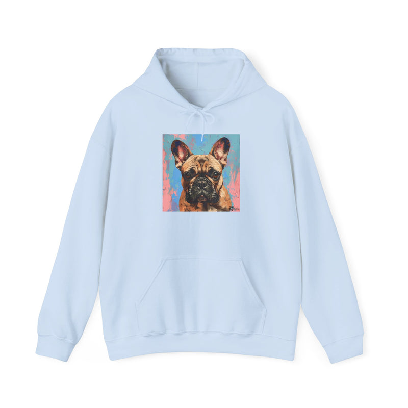 Fine Art Inspired French Bulldog Unisex Heavy Blend™ Hooded Sweatshirt