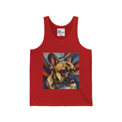 French Bulldog Fine Art Unisex Jersey Tank Top - Stylish & Comfortable