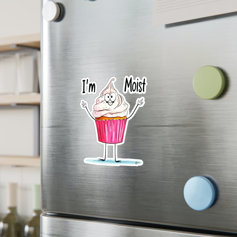 Naughty Nibbles Funny Adult Humor Cup Cake Vinyl Kiss-Cut Decals - Durable & Removable