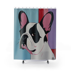 French Bulldog Fine Art Shower Curtain - Stylish Bathroom Decor