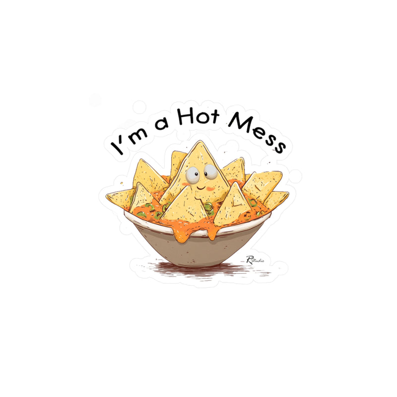 Naughty Nibbles Funny Adult Humor Nachos Vinyl Kiss-Cut Decals - Durable & Removable