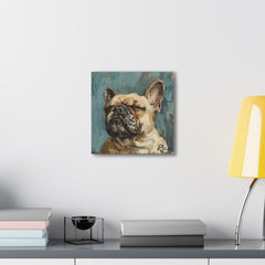 Colorful Fine Art French Bulldog Canvas Print - Multicolored Home Decor