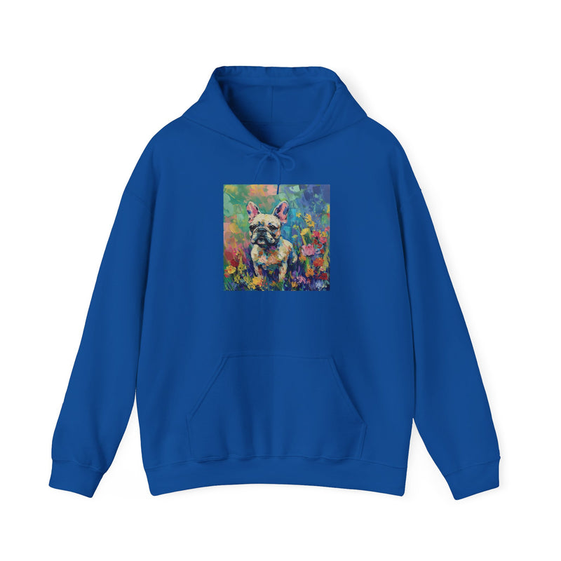 Fine Art Inspired French Bulldog Unisex Heavy Blend™ Hooded Sweatshirt