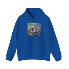 Fine Art Inspired French Bulldog Unisex Heavy Blend™ Hooded Sweatshirt