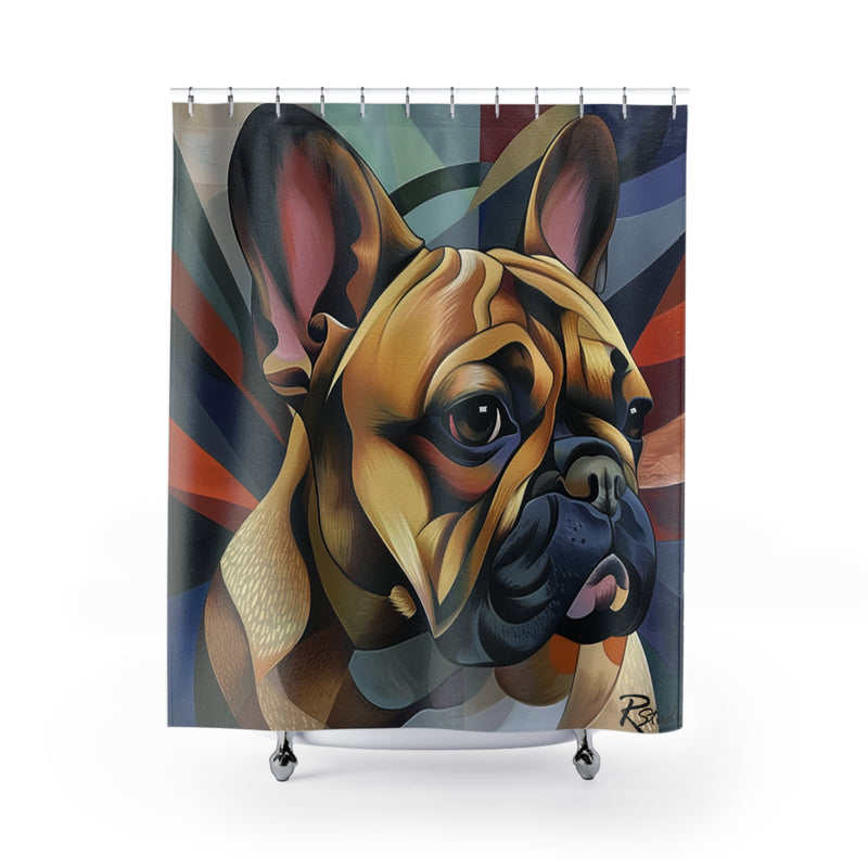 French Bulldog Fine Art Shower Curtain - Stylish Bathroom Decor