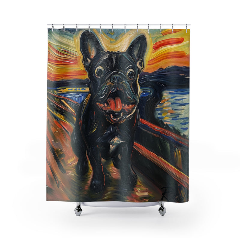 French Bulldog Fine Art Shower Curtain - Stylish Bathroom Decor