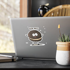 Naughty Nibbles Funny Adult Humor Sandwich Cookie Vinyl Kiss-Cut Decals - Durable & Removable