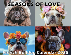 French Bulldog Seasons of Love Wall Calendar (2025)