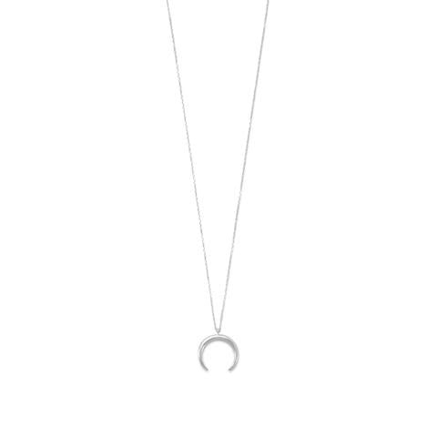 Sterling Silver Crescent Necklace - Shop R Studio